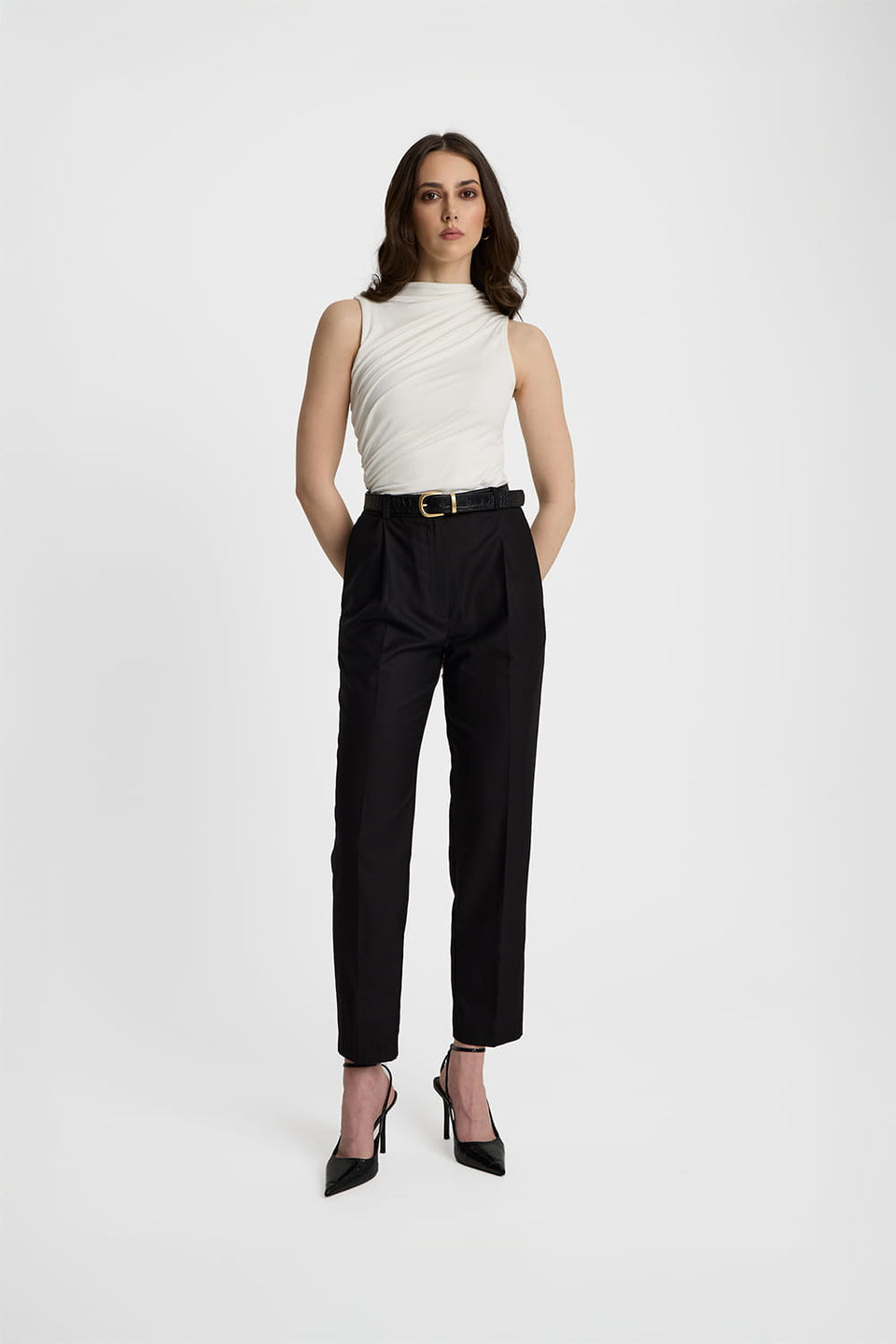 Top Miss Sculptural Off White