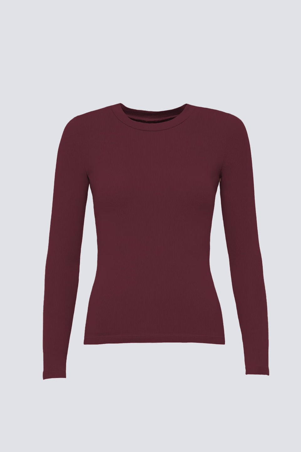Miss Daily Burgundy Long-Sleeved Top