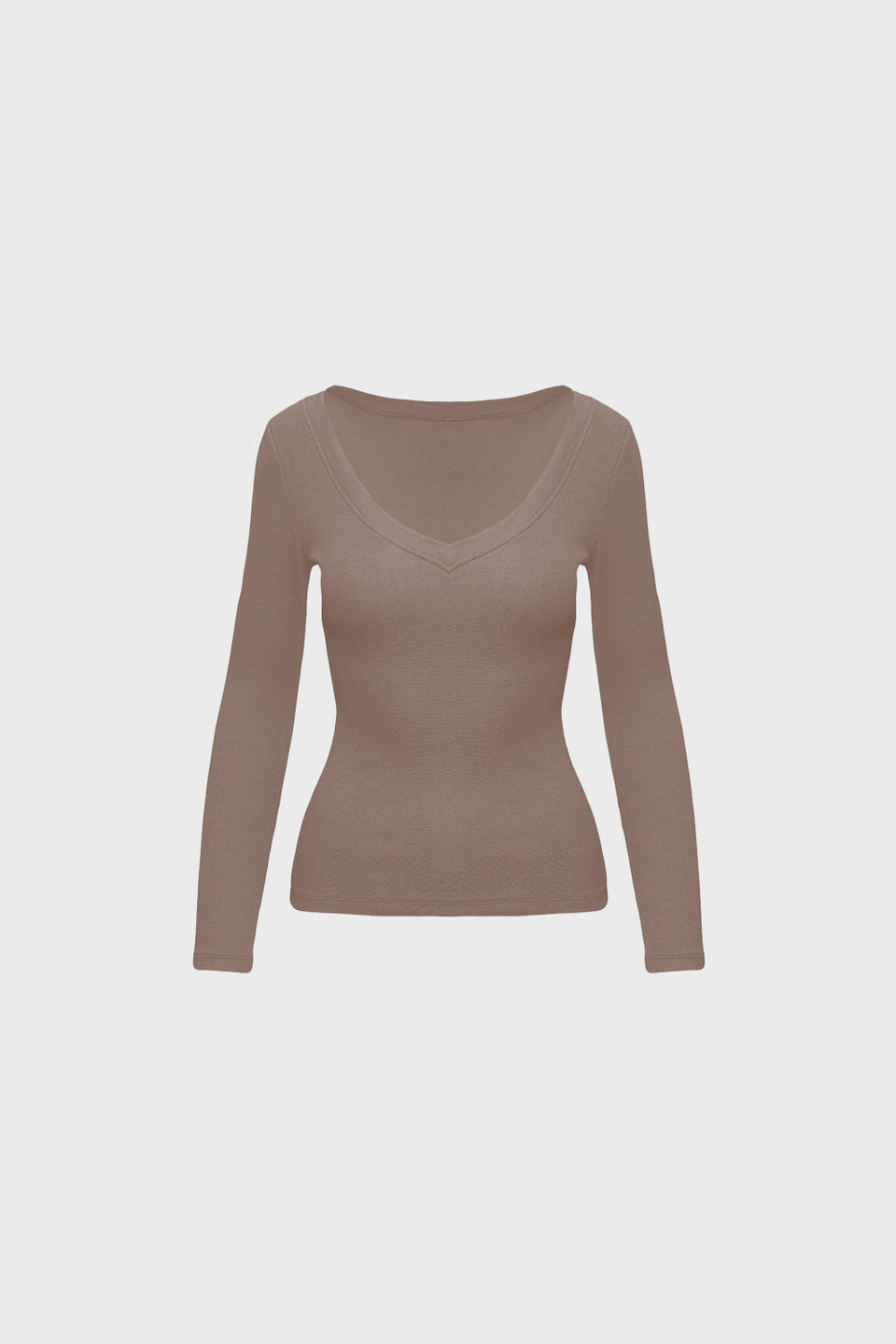 Miss Womanly Mokka Long-Sleeved Top