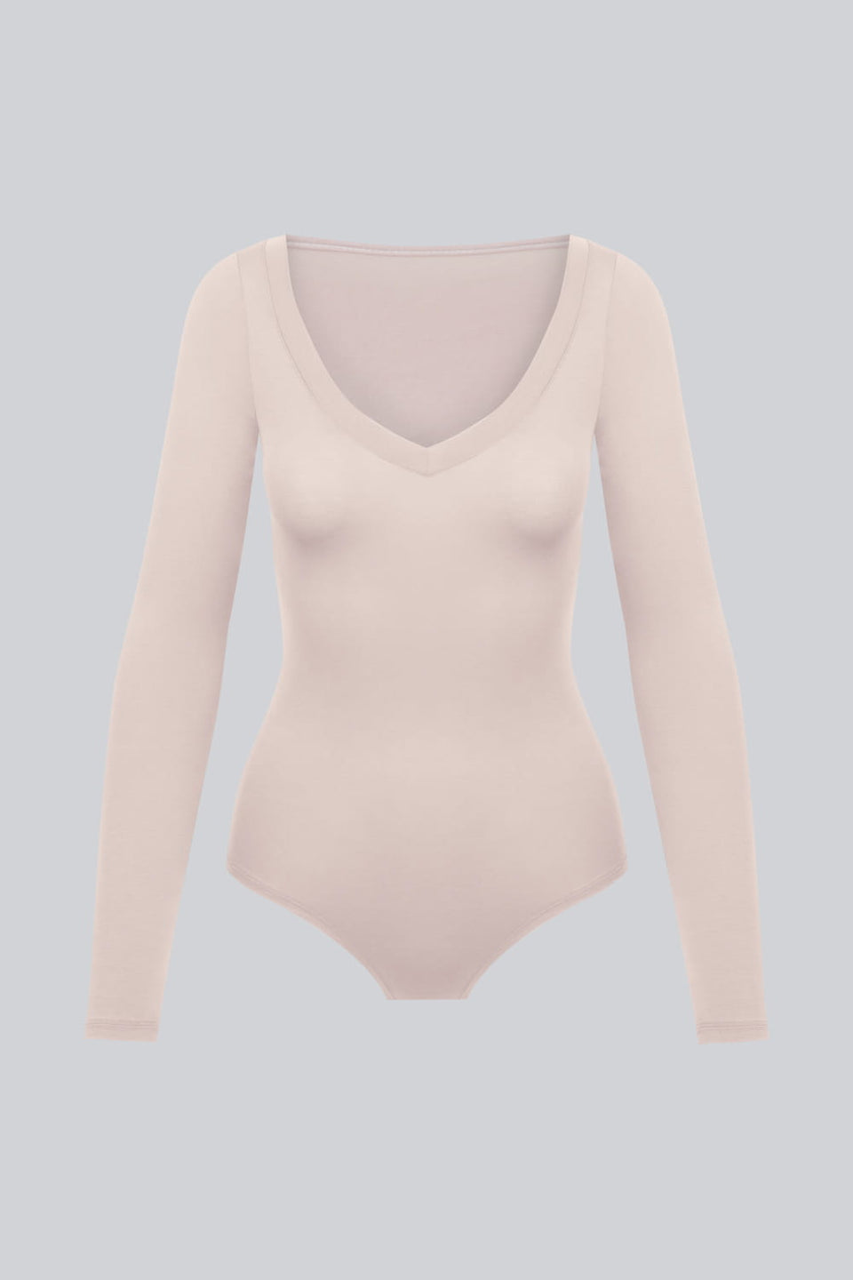 Body Miss Invisible Longsleeve V-neck Sand