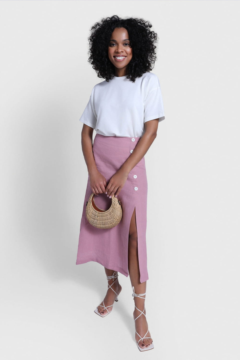 Miss Coastal Raspberry Pink Skirt