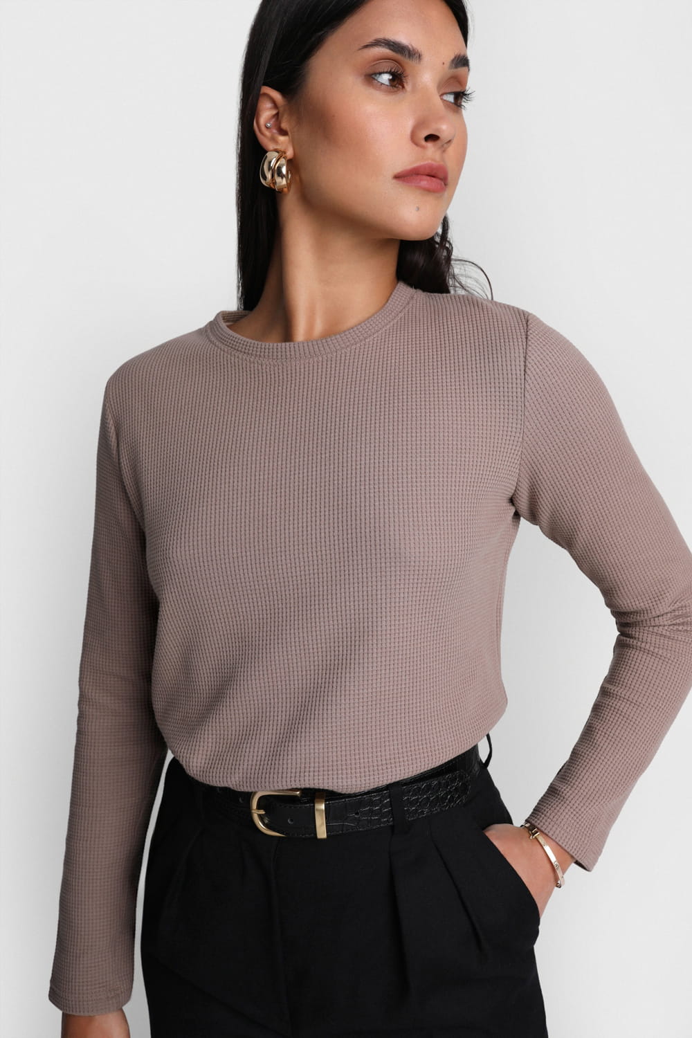 Longsleeve Miss Dapper Beige