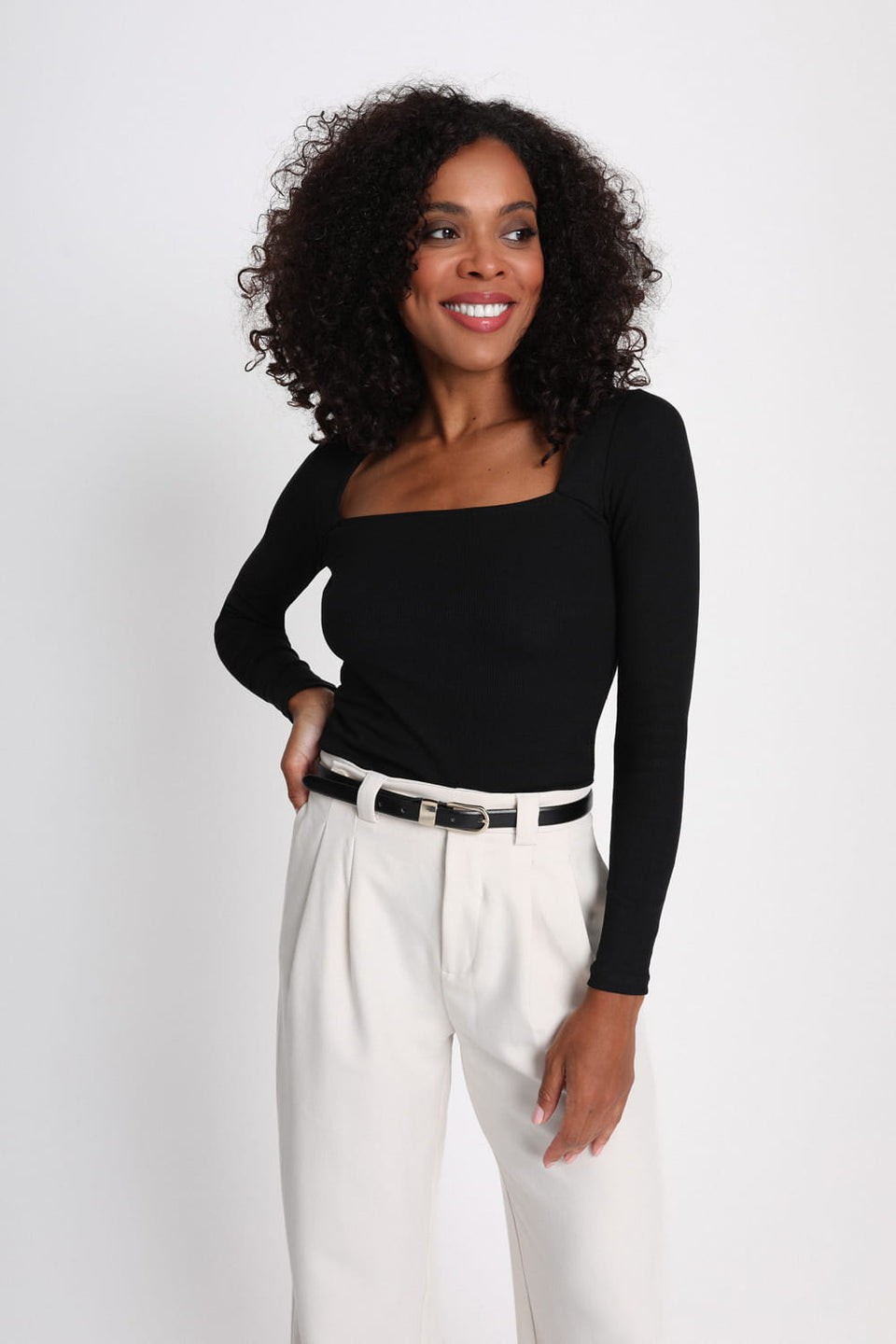 Longsleeve Miss Caro Black