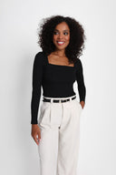 Longsleeve Miss Caro Black