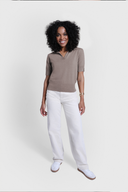 Miss Pure T-Shirt in Melange Beige