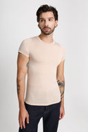 T-shirt Mr Invisible C-neck Sand