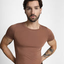 T-shirt Mr Invisible C-neck Chocolate