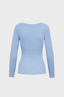 Longsleeve Miss Womanly Silver Blue