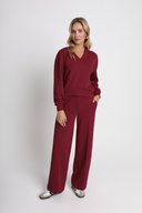 Miss Smooth Hose in Wine Red