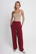Miss Smooth Hose in Wine Red