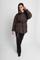 Miss Belted Jacke in Chocolate