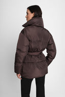 Miss Belted Jacke in Chocolate
