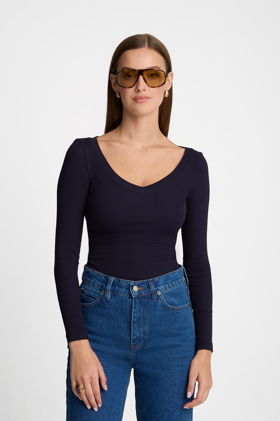 Longsleeve Miss Womanly Navy