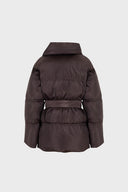 Miss Belted Jacke in Chocolate