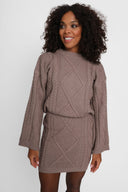 Miss Delightful Pullover in Taupe
