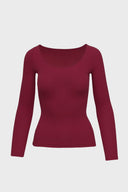 Longsleeve Miss Delicate Wine Red