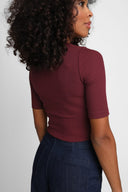 T-shirt Miss Lovable Burgundy