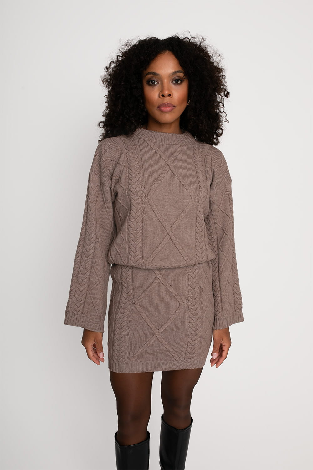 Sweter Miss Delightful Taupe