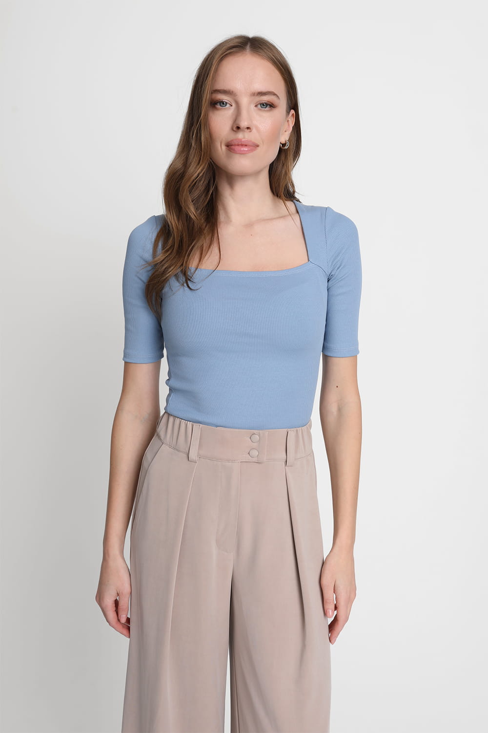 T-shirt Miss Caro Silver Blue