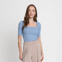 T-shirt Miss Caro Silver Blue