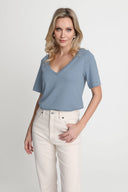 T-shirt Miss Relaxed Silver Blue