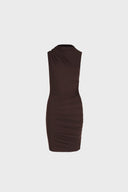 Sukienka Miss Draped Chocolate