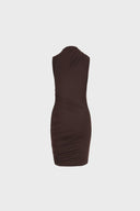 Sukienka Miss Draped Chocolate