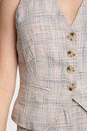 Miss Elegant Weste in Beige