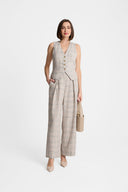 Miss Elegant Weste in Beige