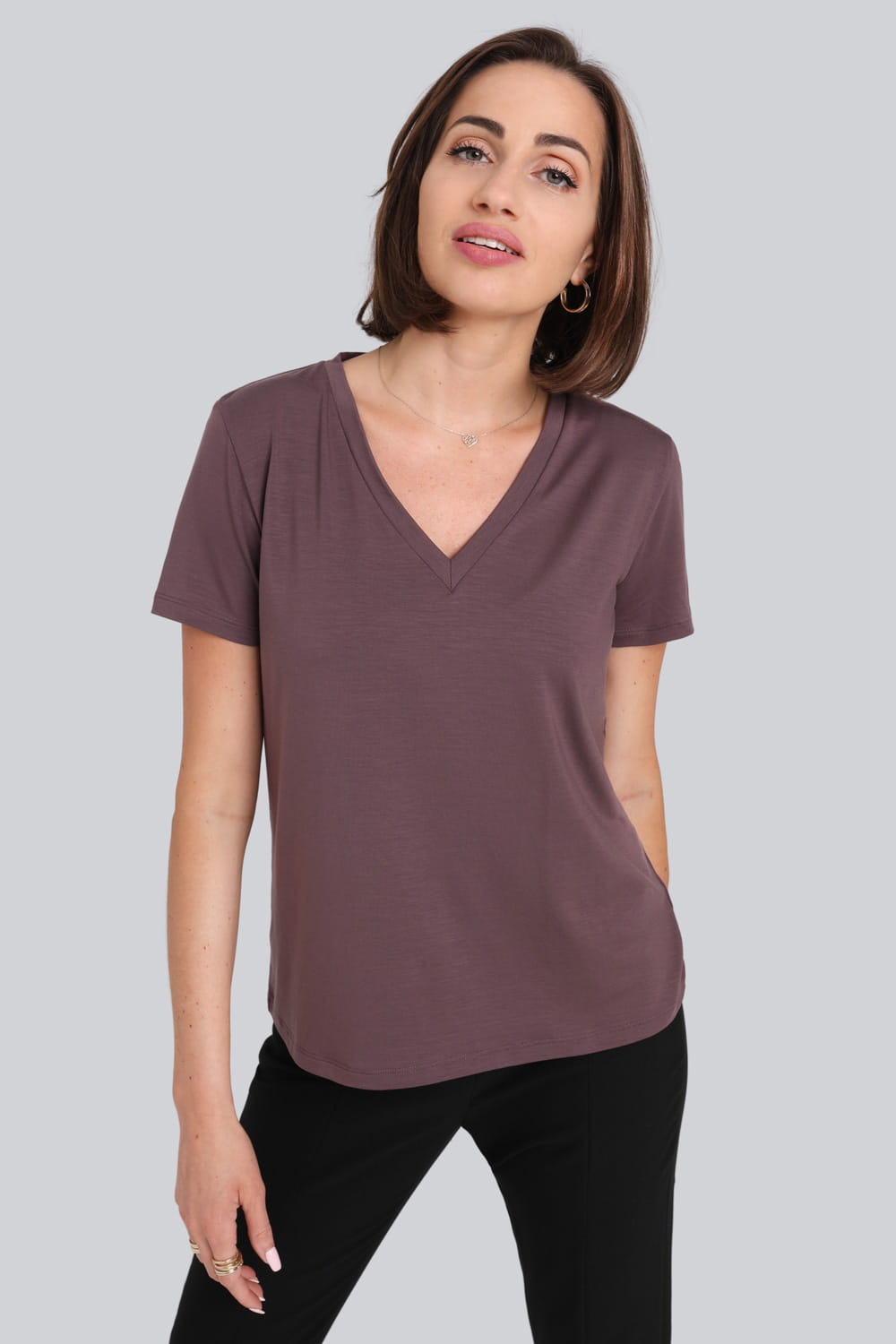 Miss Classic T-Shirt in Plum