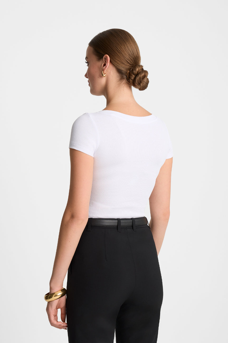 T-shirt Miss Womanly White
