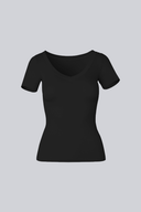 T-shirt Miss Invisible V-neck Black