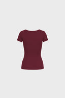 T-shirt Miss Womanly Burgundy