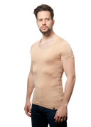 T-shirt Mr Invisible V-neck Nude