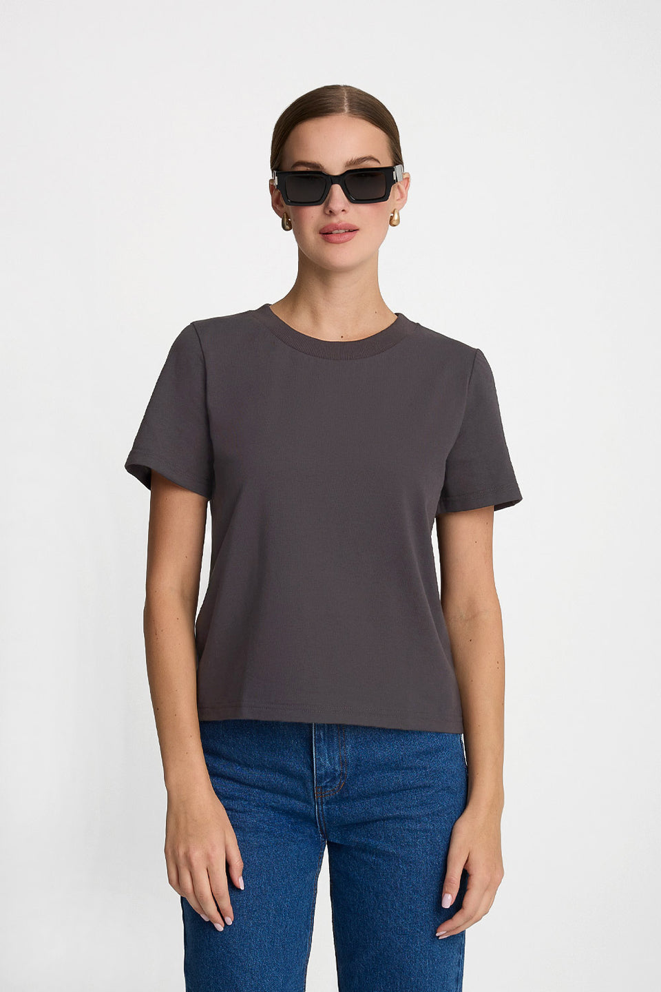 T-shirt Miss Mighty Steel Grey