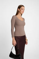 Longsleeve Miss Womanly Mokka