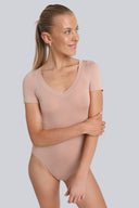 Body Miss Invisible Shortsleeve V-neck Cappuccino