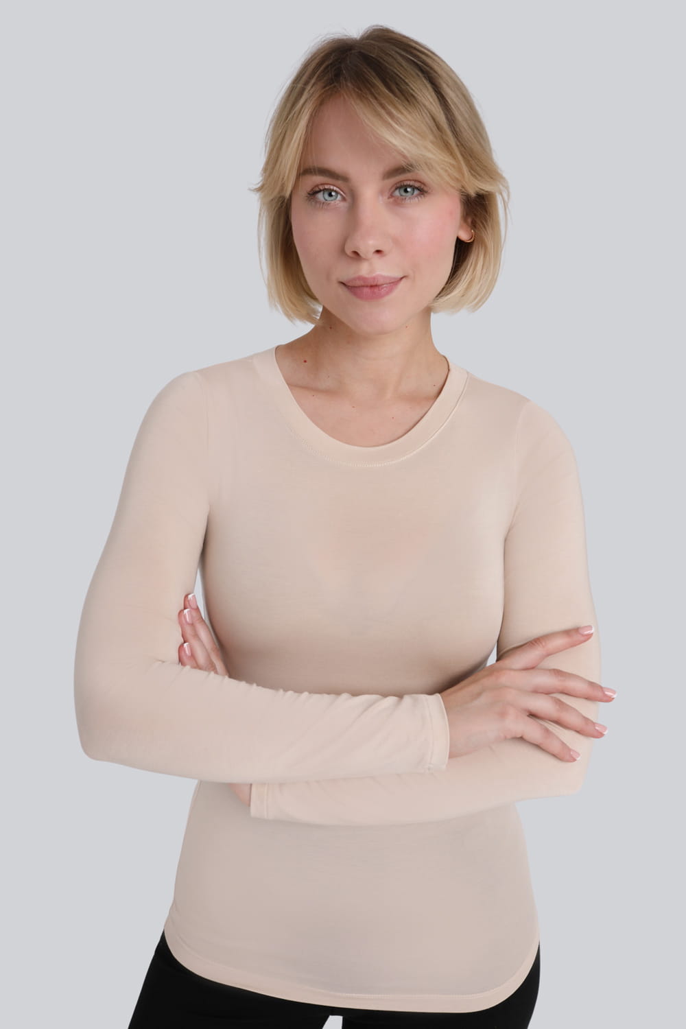 Longsleeve Miss Invisible C-neck Sand