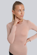 Longsleeve Miss Invisible C-neck Cappuccino