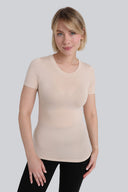 T-shirt Miss invisible C-neck Sand