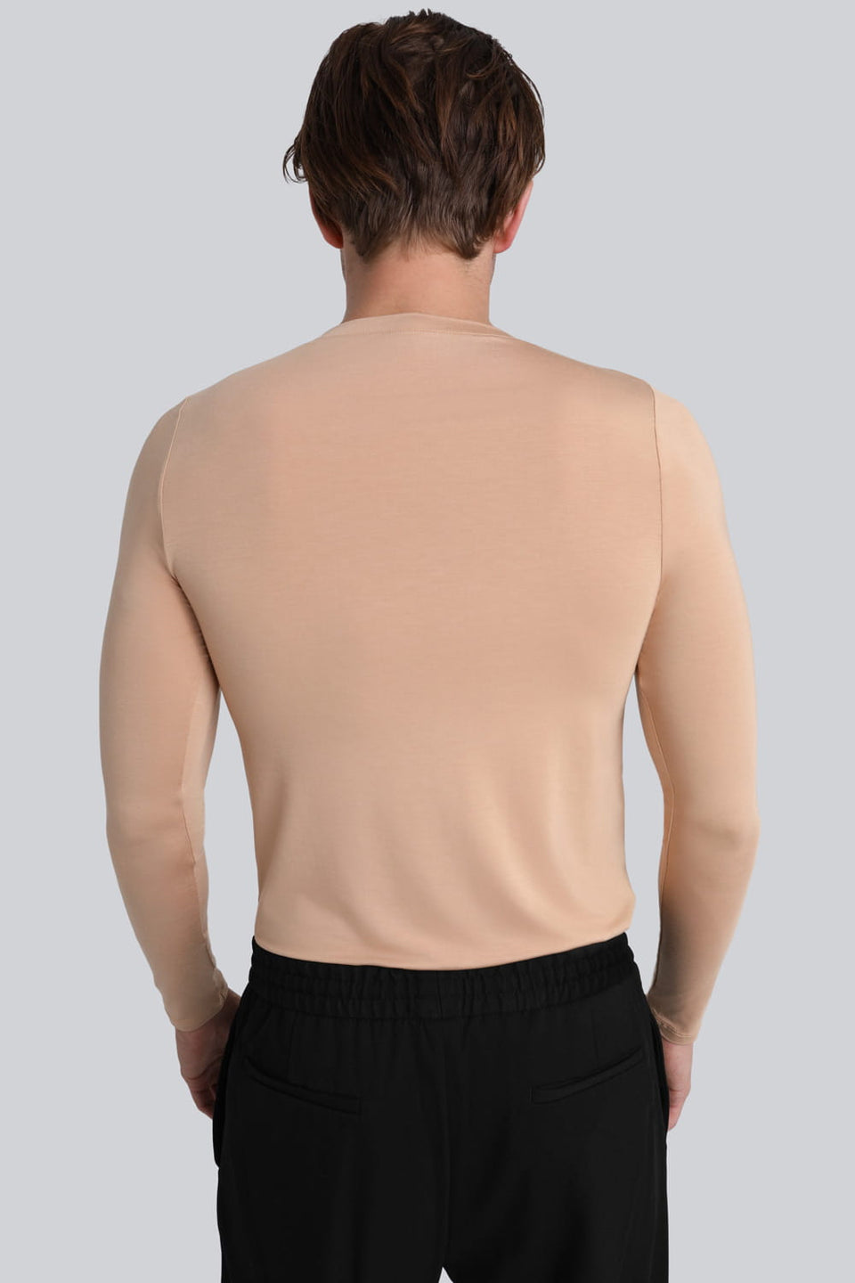 Longsleeve Mr Invisible V-neck Nude
