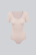 Body Miss Invisible Shortsleeve V-neck Sand
