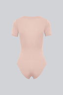 Body Miss Invisible Shortsleeve C-neck Cappuccino
