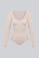 Body Miss Invisible Longsleeve V-neck Sand