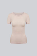 T-shirt Miss invisible C-neck Sand