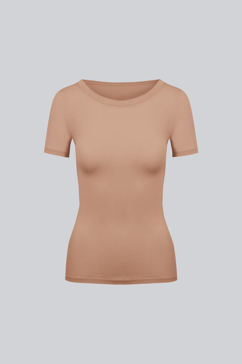 T-shirt Miss invisible C-neck Nude