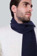 Mr Merino Navy Scarf