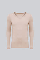 Longsleeve Mr Invisible V-neck Sand