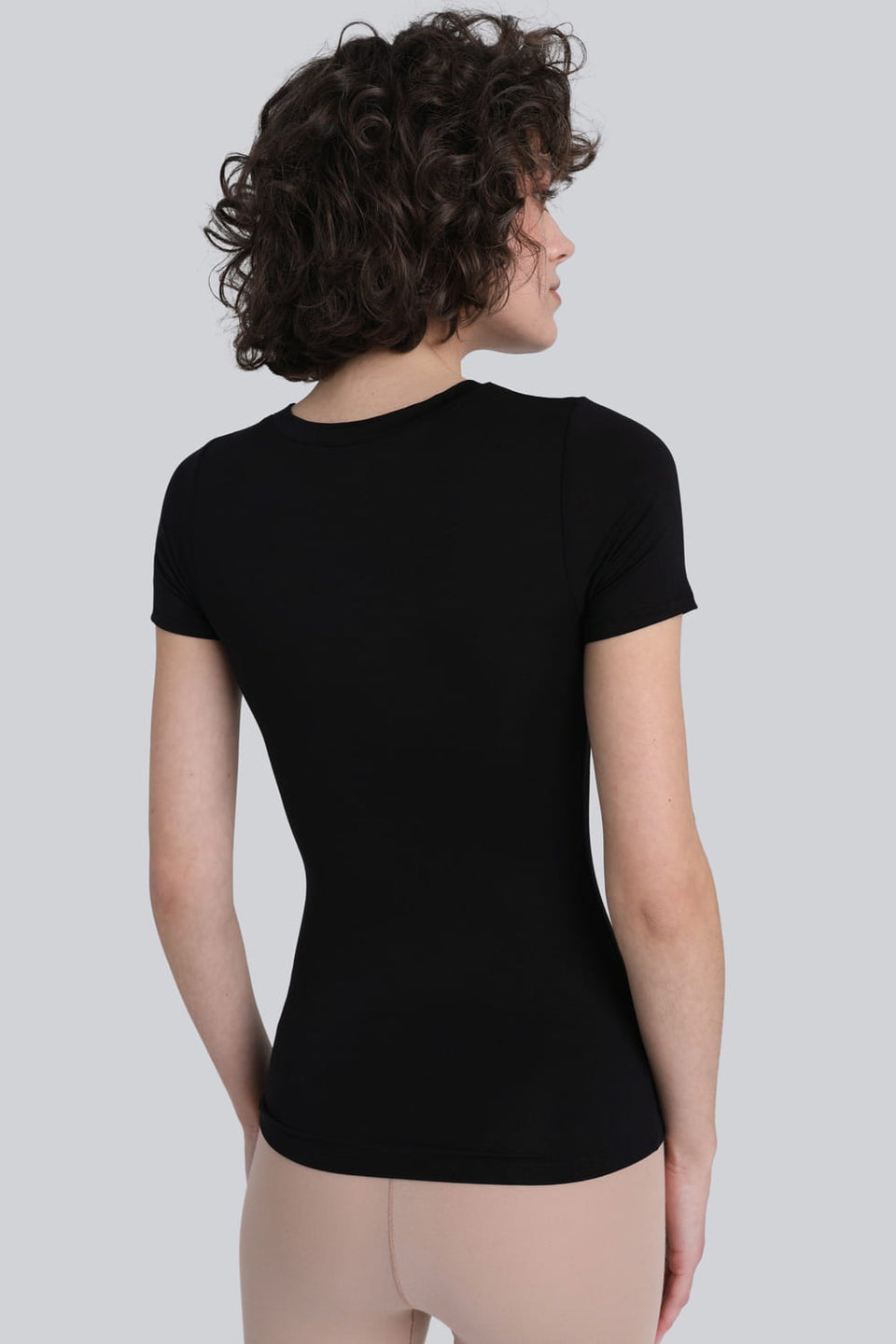 T-shirt Miss invisible C-neck Black