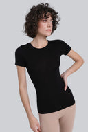 T-shirt Miss invisible C-neck Black